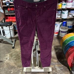 Torrid Bombshell Skinny Corduroy Pants in Rich Purple